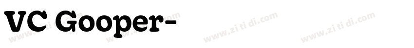 VC Gooper字体转换
